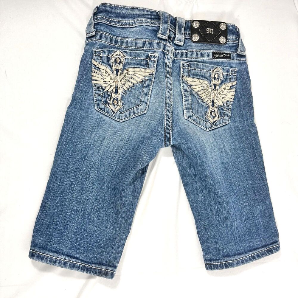 Miss Me Girls Size 10 Bermuda Shorts Embellished
